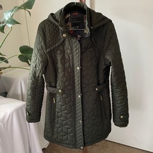 Quilted Weatherproof Jacket with Hood